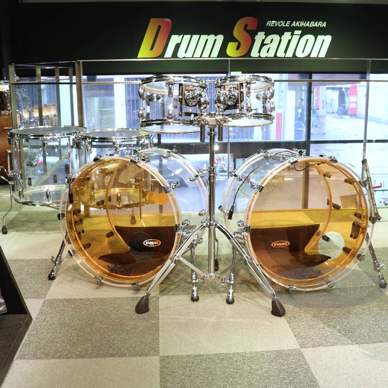 Pearl CRYSTAL BEAT 6pc Drum Set with Drum Lite Ultra Clearの画像